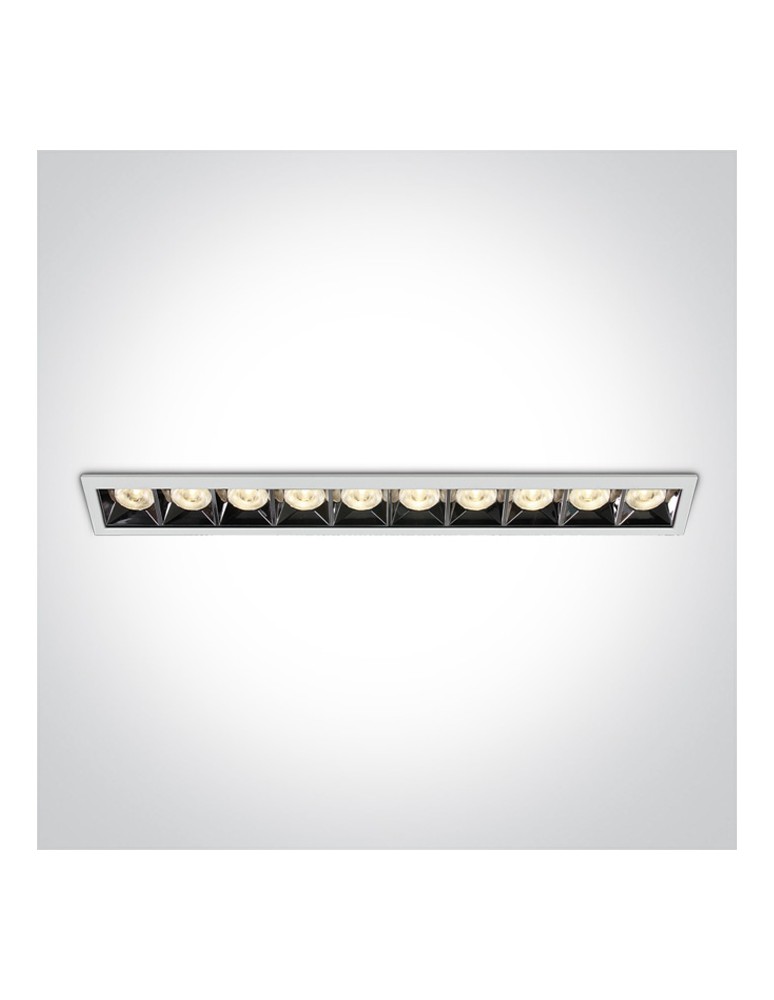 LED flush-mounted lamps - One Light RIBES fixed recessed 40W 3000K white 50006B/W/W - product kolory-swiatla.pl 1