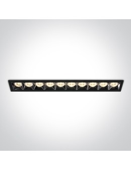 One Light RIBES wpust stały 40W 3000K czarny 50006B/B/W