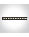 One Light RIBES fixed recessed 40W 3000K black 50006B/B/W.