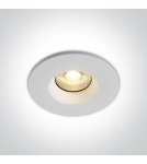 One Light SALINA wpust stały 7W 2700K-3000K-4000K Triac biały IP65 10107DFV/W/V