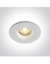One Light SALINA fixed recessed 7W 2700K-3000K-4000K Triac white IP65 10107DFV/W/V
