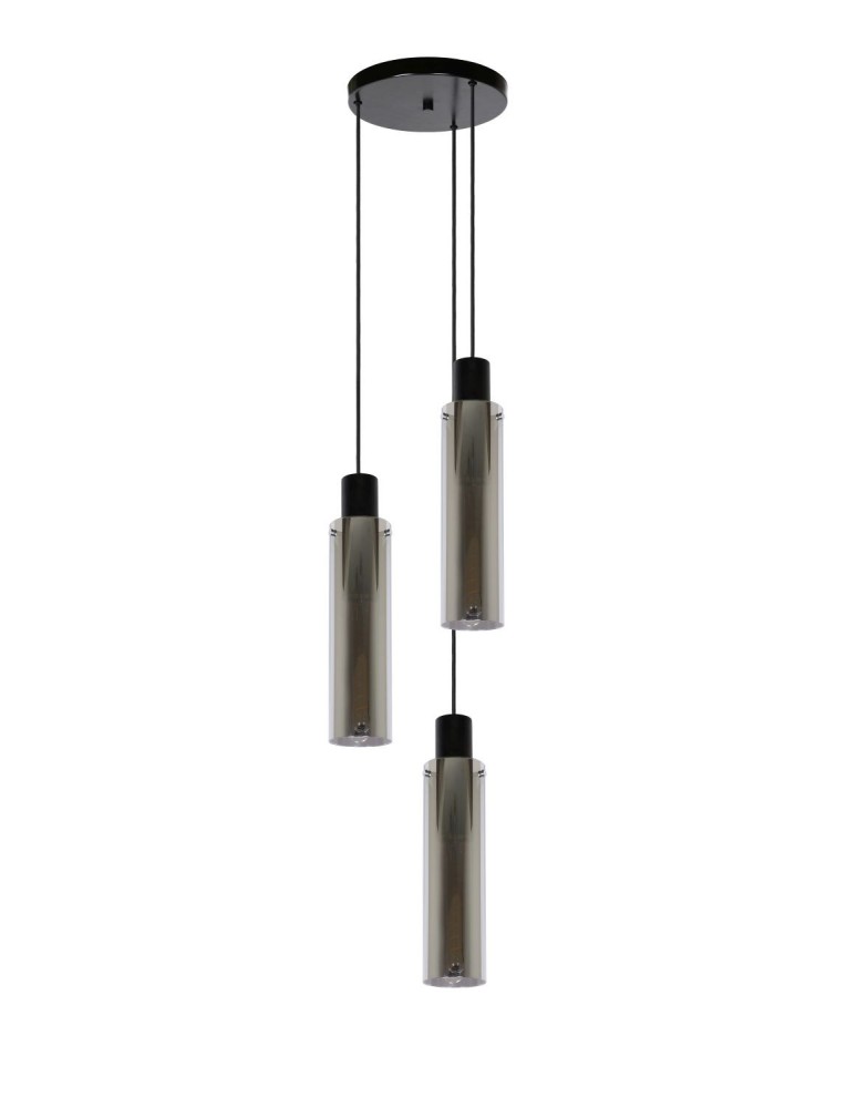 Lucide ORLANDO Pendant 3xE27 grey 74404/13/65