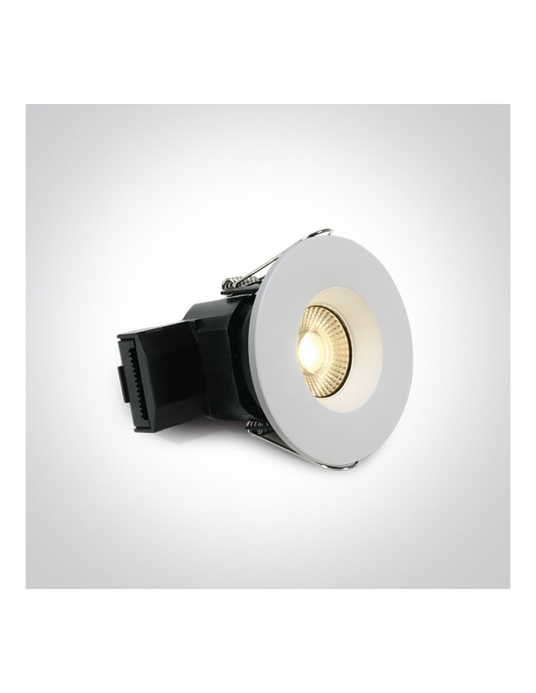 One Light SALINA wpust stały 7W 2700K-3000K-4000K Triac biały IP65 10107DFV/W/V