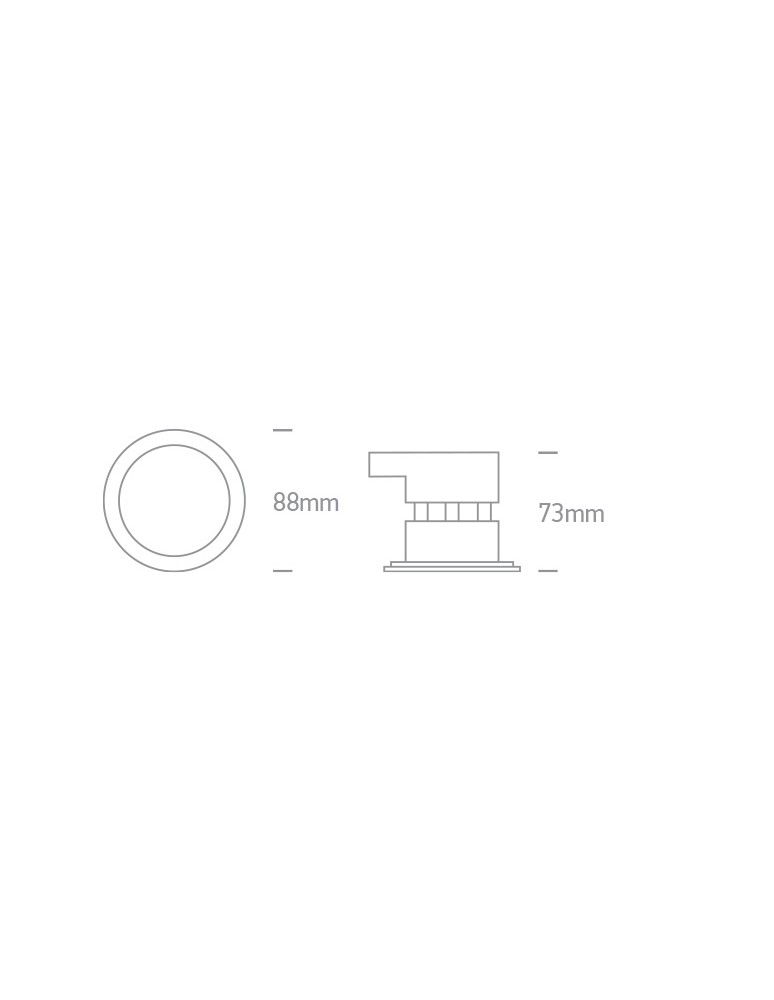 Flush-mounted hermetic lamps - One Light SALINA fixed recessed 7W 2700K-3000K-4000K Triac white IP65 10107DFV/W/V - product kolory-swiatla.pl 5