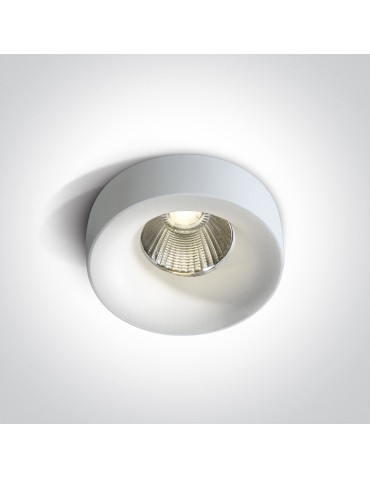 One Light SIDIRO wpust stały 12W 3000K biały IP65 10112R/W/W