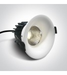 One Light SIDIRO wpust stały 12W 3000K biały IP65 10112R/W/W