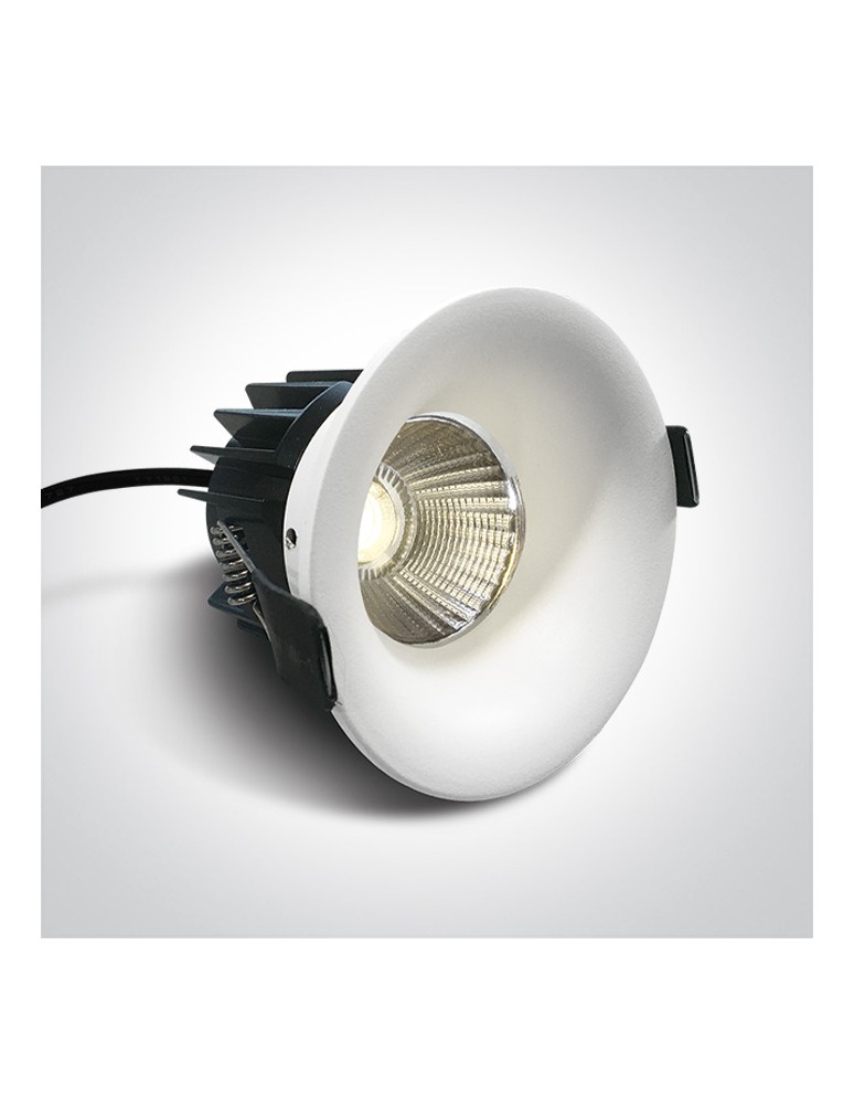 One Light SIDIRO wpust stały 12W 3000K biały IP65 10112R/W/W