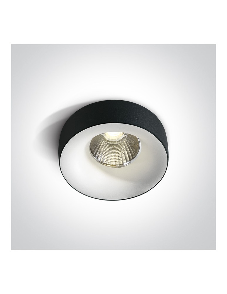 One Light SIDIRO wpust stały 12W 3000K biały IP65 10112R/W/W