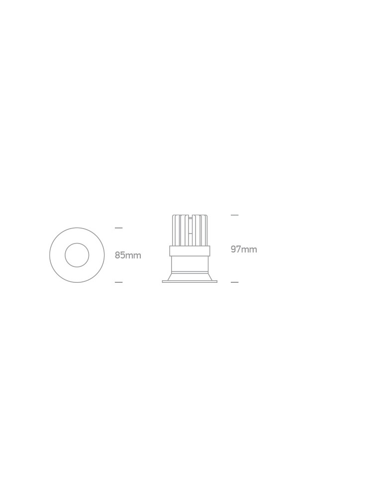 Flush-mounted hermetic lamps - One Light SIDIRO fixed recessed 12W 3000K white IP65 10112R/W/W - product kolory-swiatla.pl 4