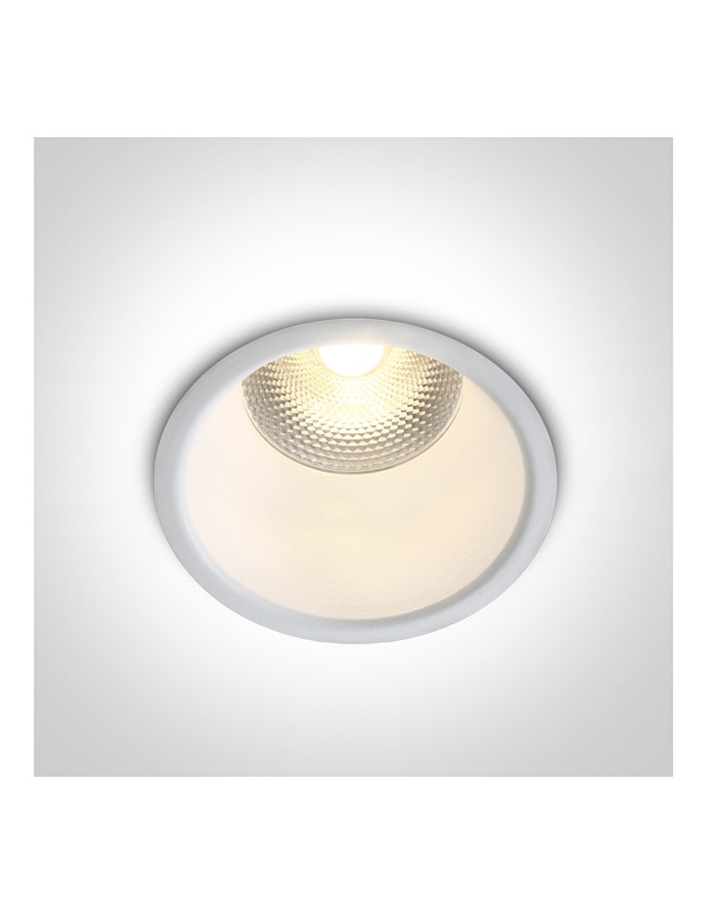 One Light SIMU wpust stały 10W 3000K-3500K-4000K biały  10110FD/W/V