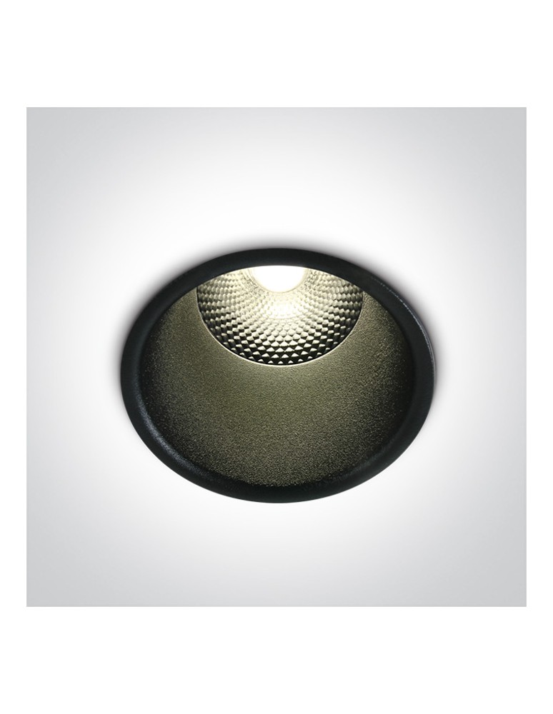 LED flush-mounted lamps - One Light SIMU 10W fixed recessed 3000K-3500K-4000K black 10110FD/B/V. - product kolory-swiatla.pl 1