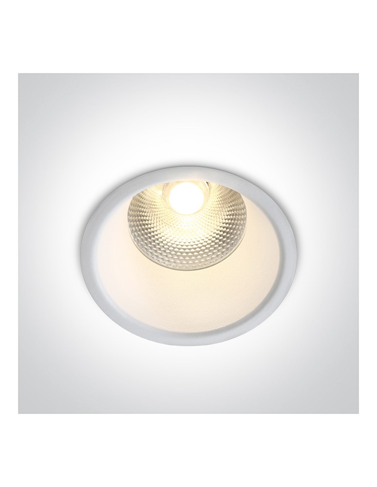 LED flush-mounted lamps - One Light SIMU 15W fixed recessed 3000K-3500K-4000K white 10115FD/W/V. - product kolory-swiatla.pl 1