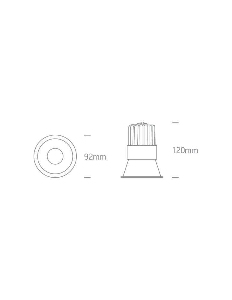 LED flush-mounted lamps - One Light SIMU 15W fixed recessed 3000K-3500K-4000K white 10115FD/W/V. - product kolory-swiatla.pl 2