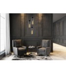 Pendant tube lamps - Lucide ORLANDO Pendant 3xE27 grey 74404/13/65 - product 5