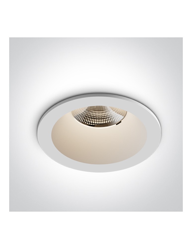 One Light TIMI wpust stały 6,5W 3000K-3500K-4000K biały IP65 10107WP/W/V