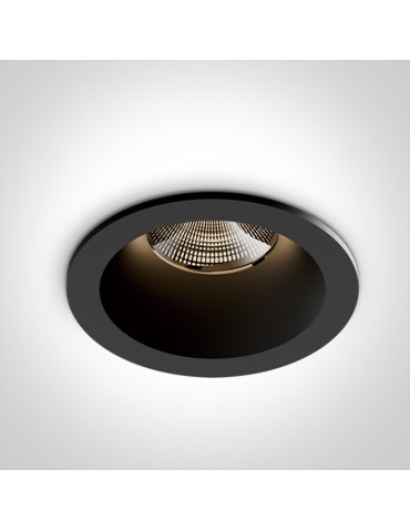One Light TIMI fixed recessed 6.5W 3000K-3500K-4000K black IP65 10107WP/B/V