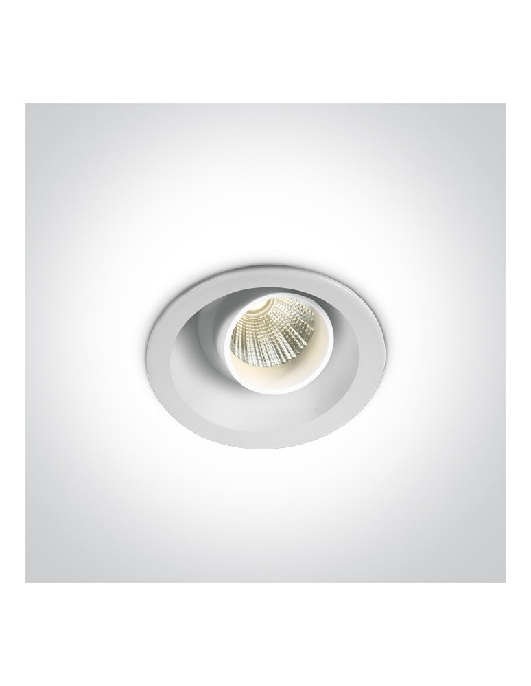 One Light EMEK wpust regulowany 3W 3000K biały  11103K/W/W