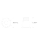 LED flush-mounted lamps - One Light EMEK adjustable recessed 3W 3000K white 11103K/W/W. - product 2