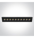 One Light FERO 10R wpust regulowany 24W 3000K czarny  51024H/B/W