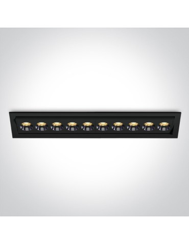 One Light FERO 10R wpust regulowany 24W 3000K czarny  51024H/B/W