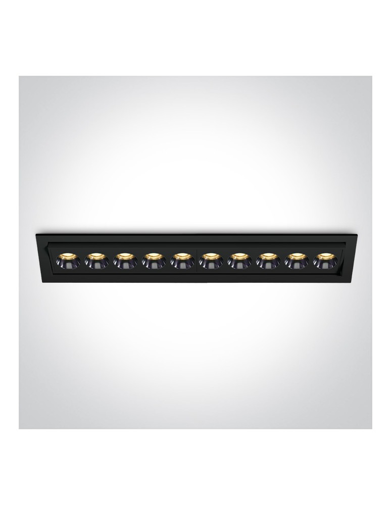 One Light FERO 10R wpust regulowany 24W 3000K czarny  51024H/B/W