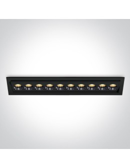 One Light FERO 10R wpust regulowany 24W 3000K czarny  51024H/B/W