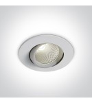 One Light GLIFADA wpust regulowany 7W 3000K-3500K-4000K biały  11107B/W/V