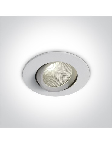One Light GLIFADA adjustable recessed 7W 3000K-3500K-4000K white 11107B/W/V.