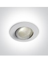 One Light GLIFADA adjustable recessed 7W 3000K-3500K-4000K white 11107B/W/V.