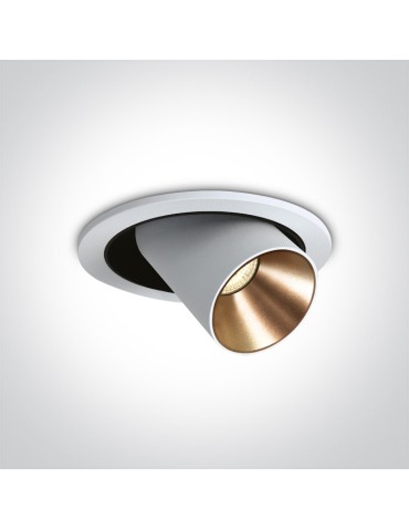 One Light IDIL adjustable 9W 3000K recessed white 11109B/W/W.