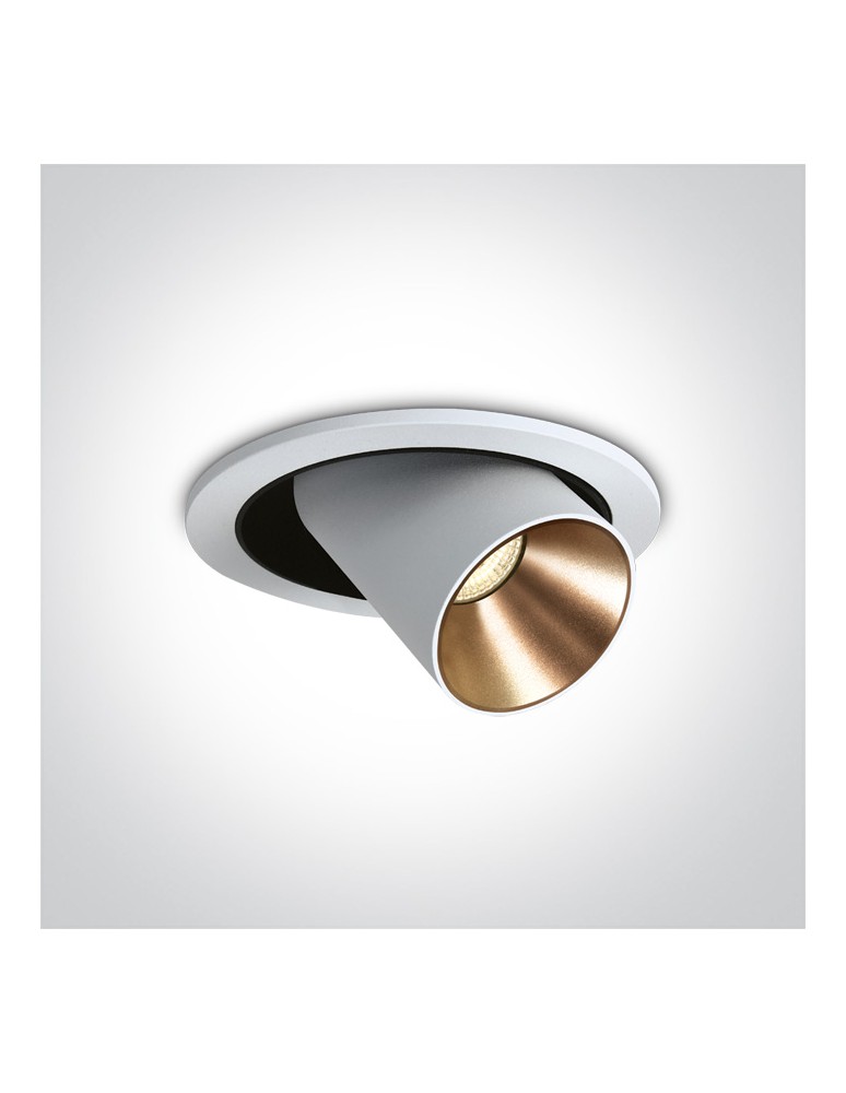 LED flush-mounted lamps - One Light IDIL adjustable 9W 3000K recessed white 11109B/W/W. - product kolory-swiatla.pl 1