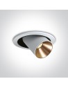 One Light IDIL adjustable 9W 3000K recessed white 11109B/W/W.