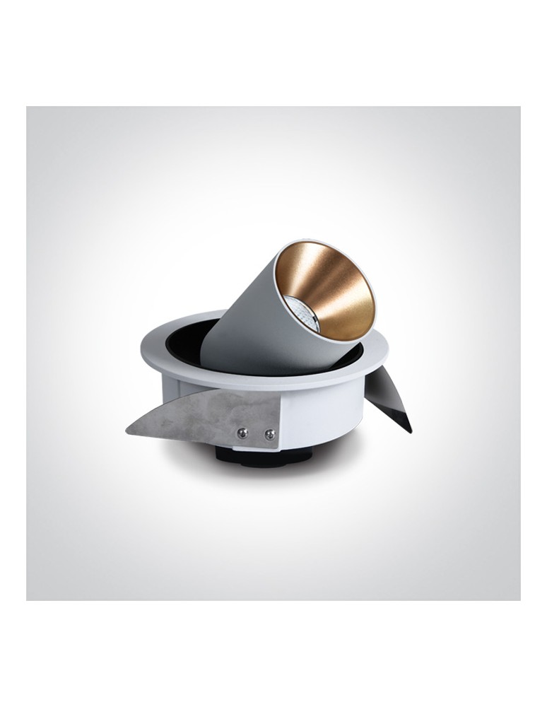 LED flush-mounted lamps - One Light IDIL adjustable 9W 3000K recessed white 11109B/W/W. - product kolory-swiatla.pl 2