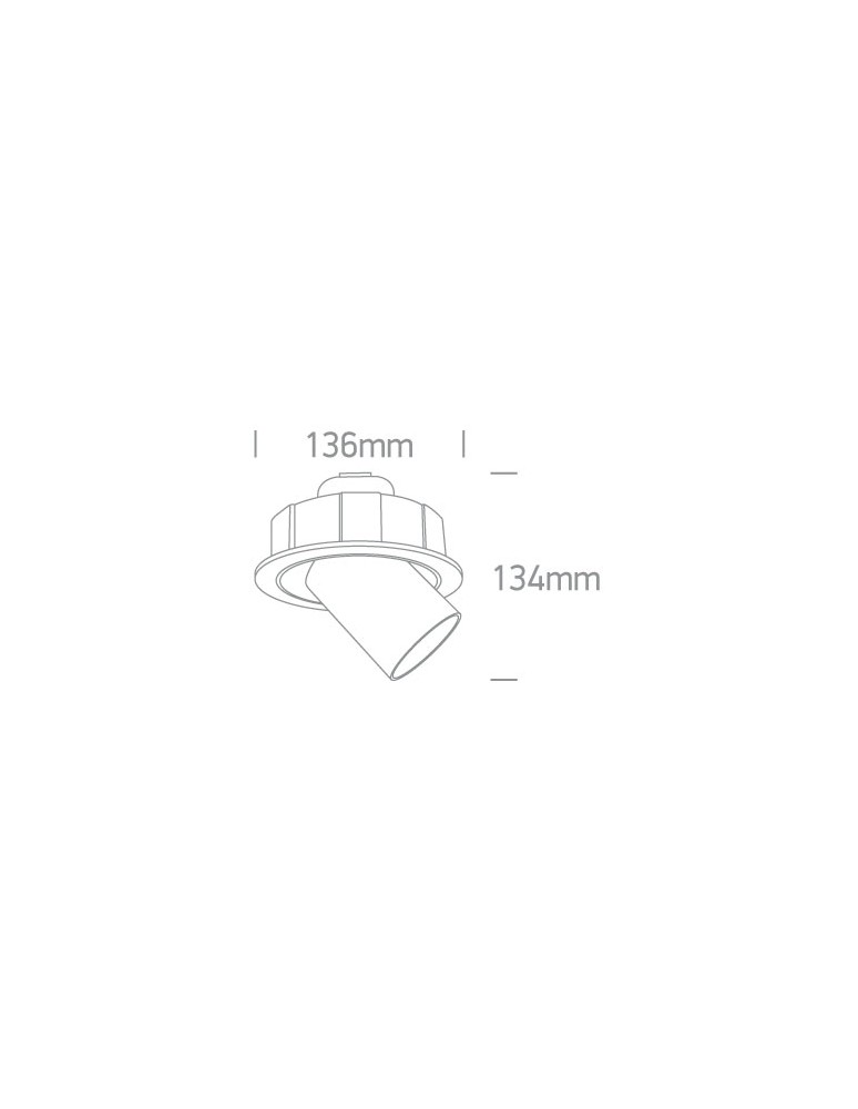 LED flush-mounted lamps - One Light IDIL adjustable 9W 3000K recessed white 11109B/W/W. - product kolory-swiatla.pl 5