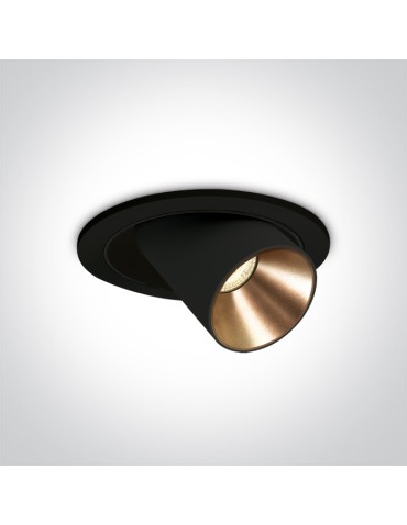 One Light IDIL wpust regulowany 9W 3000K czarny  11109B/B/W