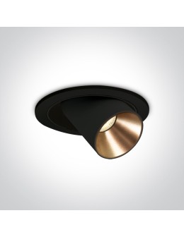 One Light IDIL wpust regulowany 9W 3000K czarny 11109B/B/W
