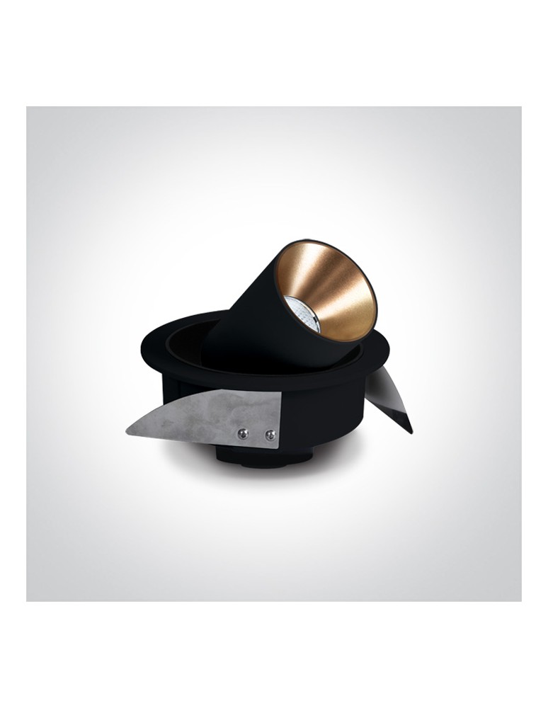 LED flush-mounted lamps - One Light IDIL adjustable 9W 3000K downpipe black 11109B/B/W - product kolory-swiatla.pl 2