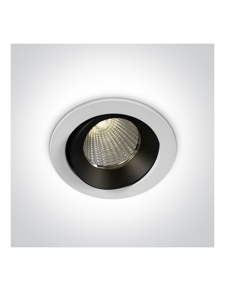 LED flush-mounted lamps - One Light KAMAN adjustable recessed 12W 3000K white IP65 11112P/W/W. - product kolory-swiatla.pl 1