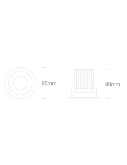 One Light KAMAN adjustable recessed 12W 3000K white IP65 11112P/W/W. - product 2