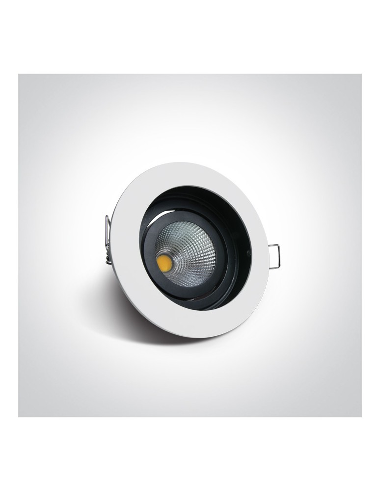 LED flush-mounted lamps - One Light KIRIKOS adjustable recessed 12W 3000K white IP44 11112E/W/W. - product kolory-swiatla.pl 3