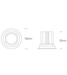 LED flush-mounted lamps - One Light KIRIKOS adjustable recessed 12W 3000K white IP44 11112E/W/W. - product 4