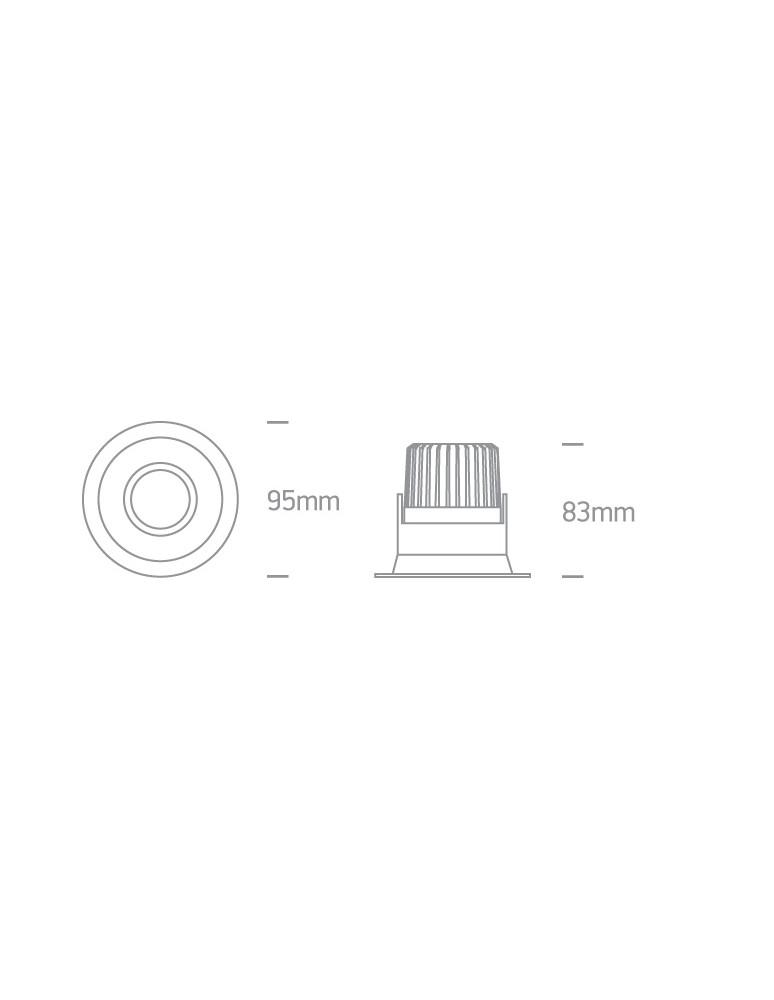 LED flush-mounted lamps - One Light KOROPI adjustable recessed 7W 3000K-3500K-4000K black 11107FD/B/V. - product kolory-swiatla.pl 2