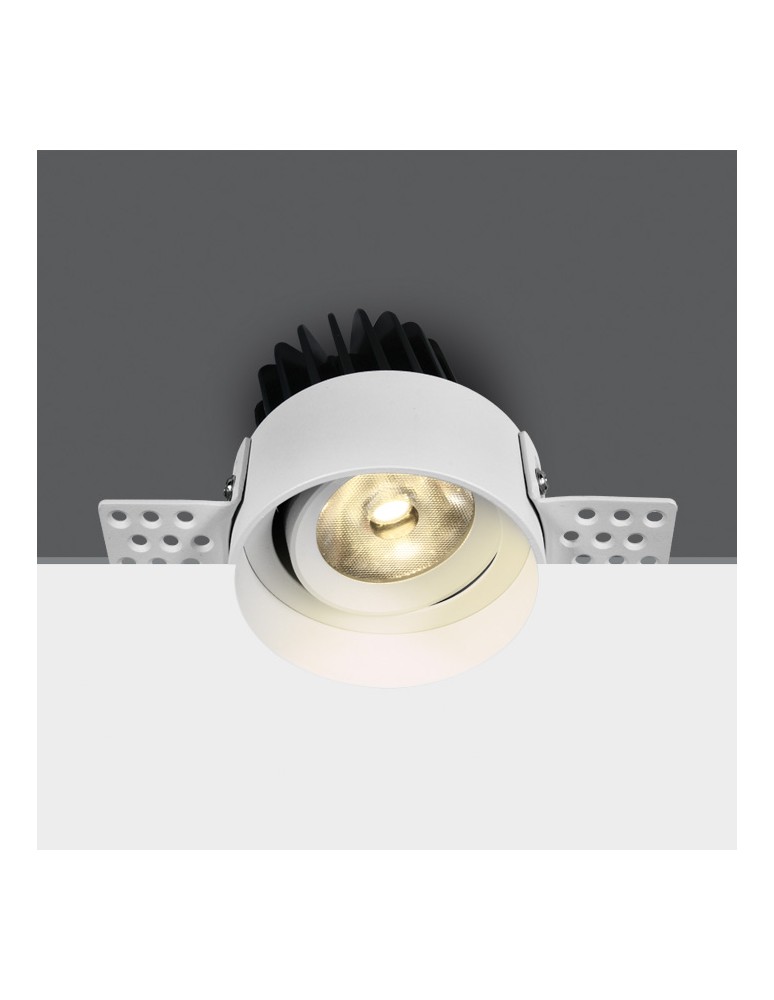 Frameless flush-mounted lamps - trimless - One Light MERSA frameless adjustable recessed 12W LED module white 11112T/W/W - product kolory-swiatla.pl 1