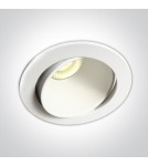 LED flush-mounted lamps - One Light REN adjustable recessed 8W 3000K Triac white IP54 11106PK/W/W. - product 1