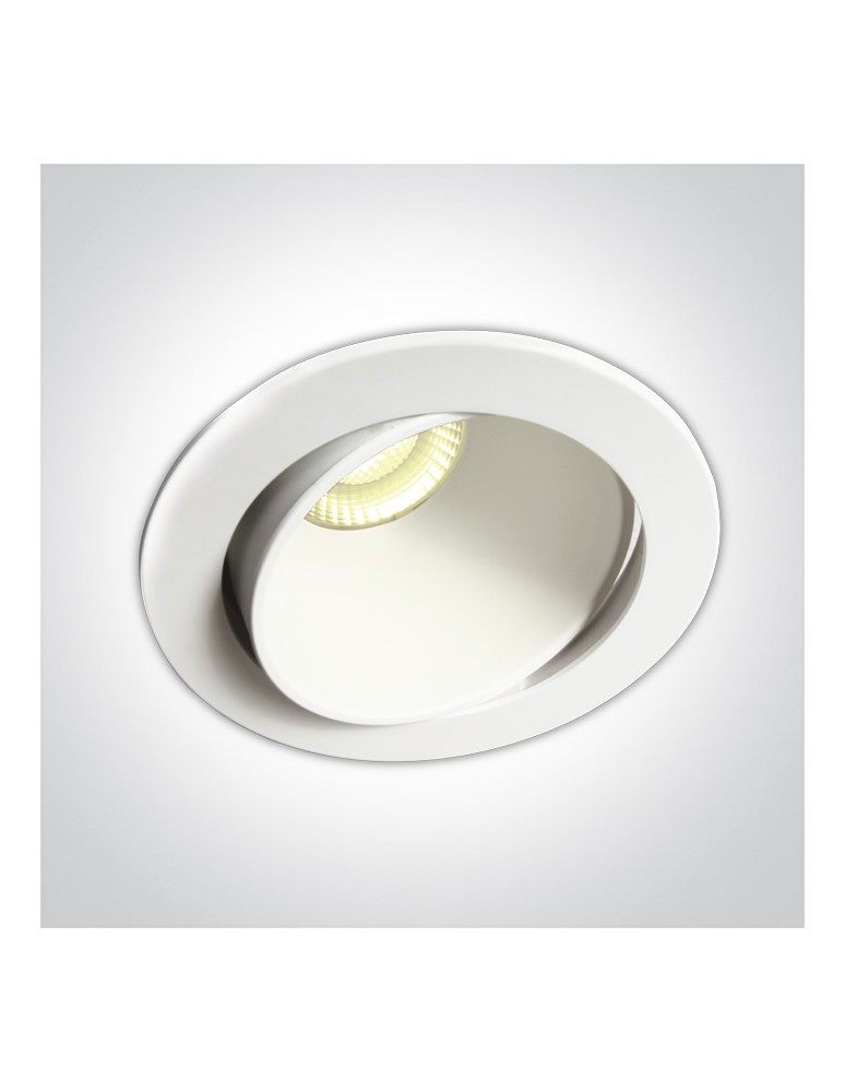 One Light REN wpust regulowany 8W 3000K Triac biały IP54 11106PK/W/W