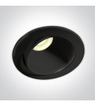 One Light REN wpust regulowany 8W 3000K Triac czarny IP54 11106PK/B/W