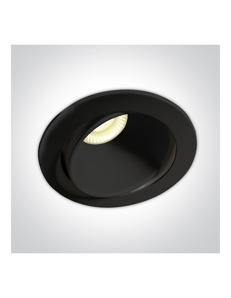 LED flush-mounted lamps - One Light REN adjustable recessed 8W 3000K Triac black IP54 11106PK/B/W - product kolory-swiatla.pl 1
