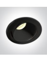 One Light REN wpust regulowany 8W 3000K Triac czarny IP54 11106PK/B/W