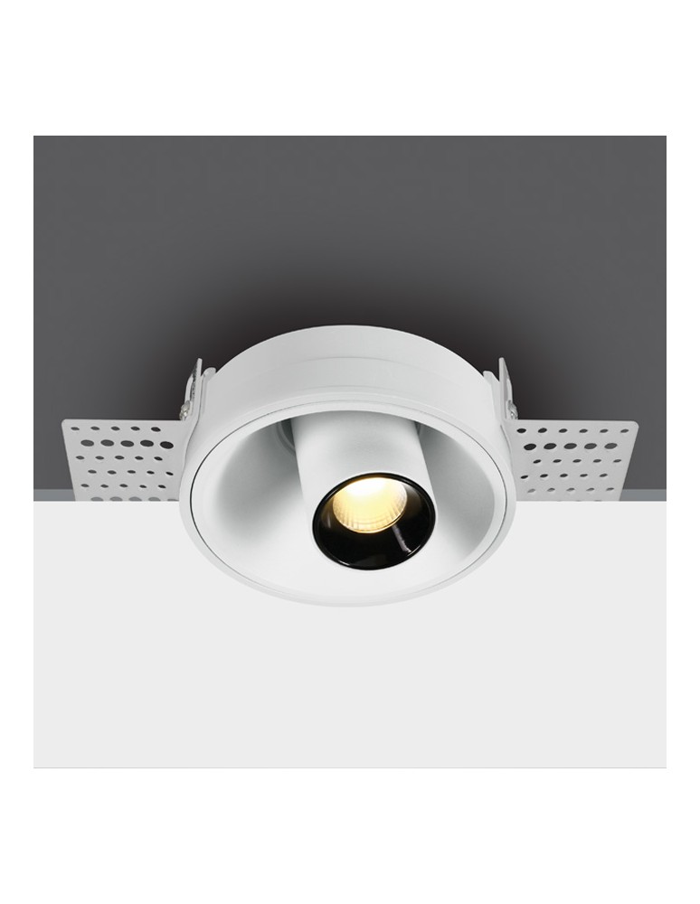 Frameless flush-mounted lamps - trimless - One Light SKITI T frameless adjustable recessed 7W LED module white 11107TTR/W/W. - product kolory-swiatla.pl 1