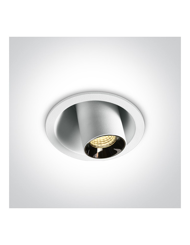 LED flush-mounted lamps - One Light TONA adjustable recessed 6W 3000K white 11106T/W/W - product kolory-swiatla.pl 1